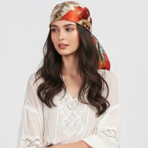 ✨NEW Elegant Red and Gold Bohemian Scarf